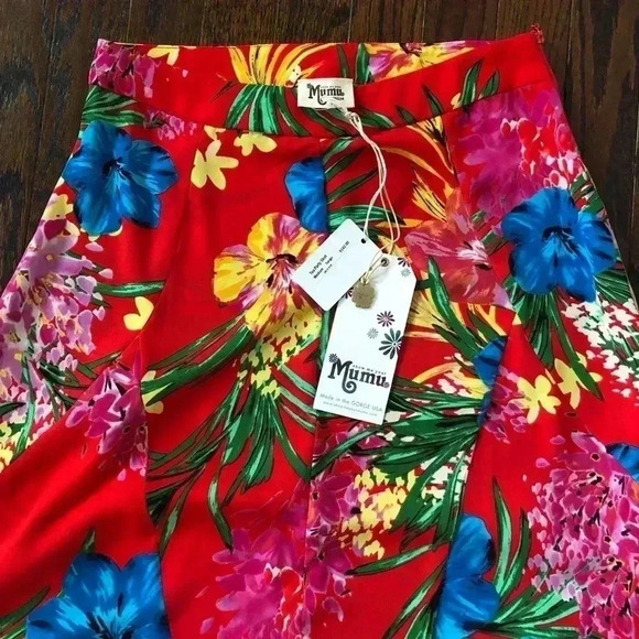 Show Me Your Mumu Women's M Tea Party Midi Skirt in Tropical Tango - NWT!! - Picture 4 of 11